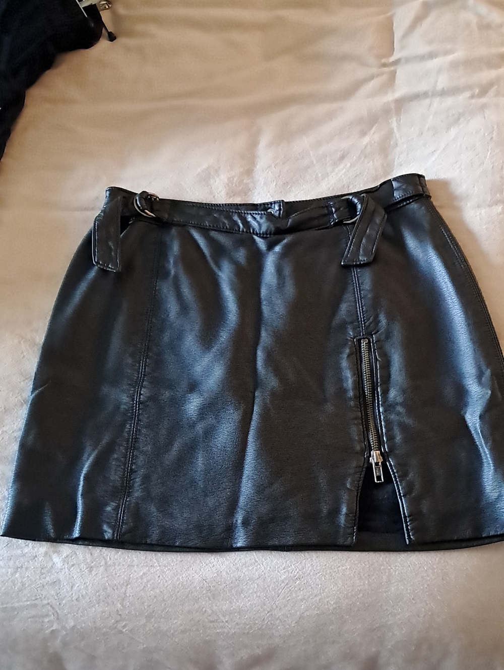Free People Faux Leather Skirt
